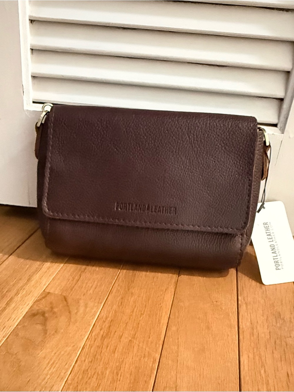 Portland Leather Brown Crossbody Bag